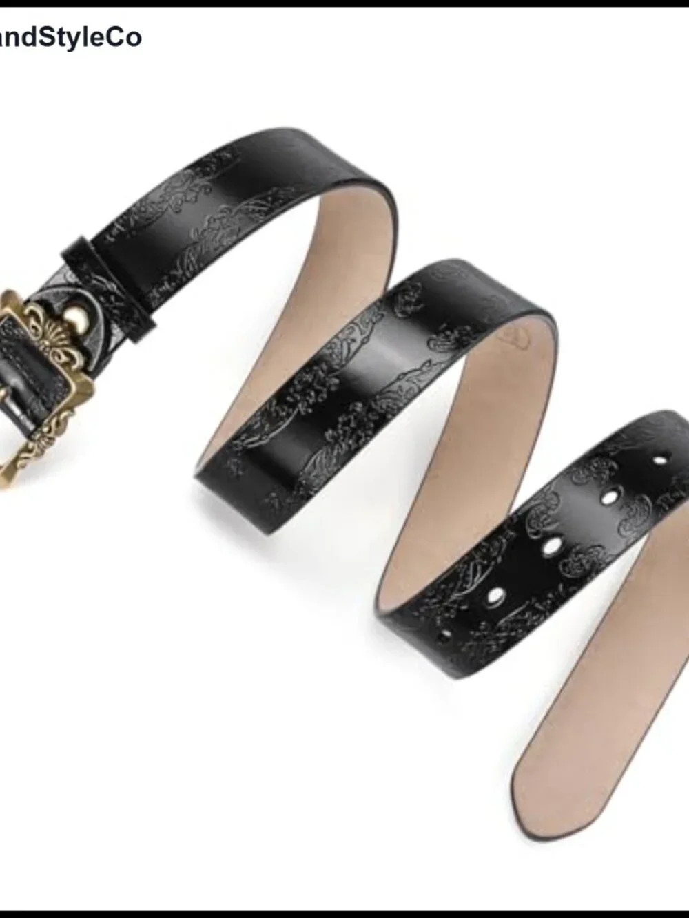 Women's Leather Belt Fashion Soft Waist Belt with Pin Buckle for Jeans Dress